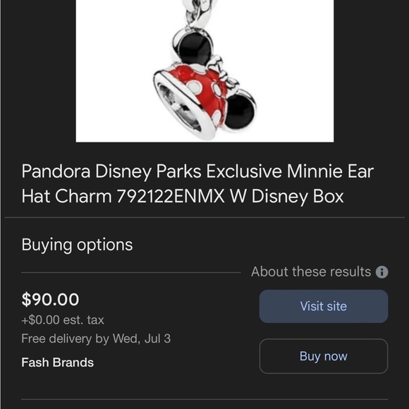 Disney Park Exclusive Pandora Minnie charm - Picture 6 of 6